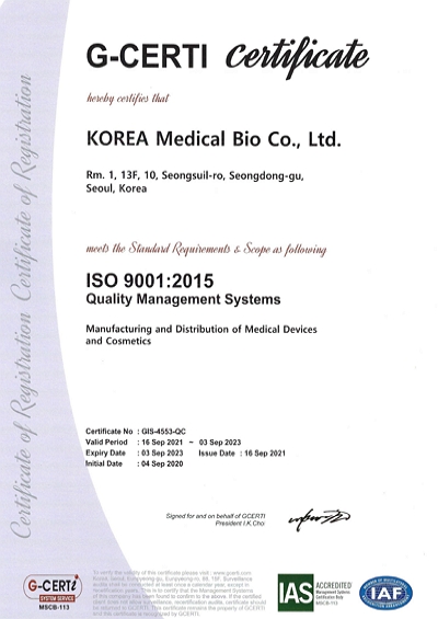 G-Certi ISO 9001. 2015 (ENG)